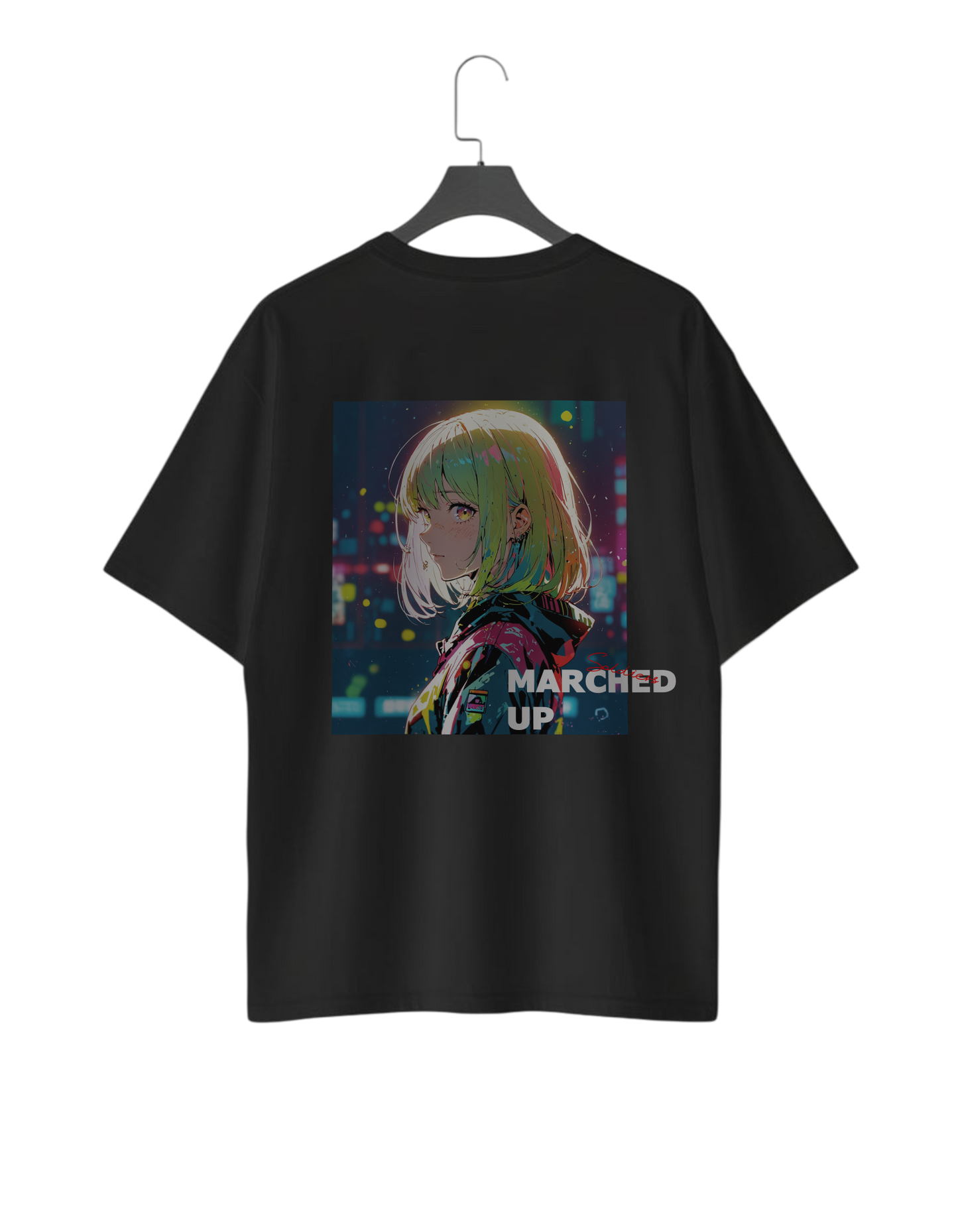 UNISEX Casual collection - III Mached up T-SHIRT (Black)