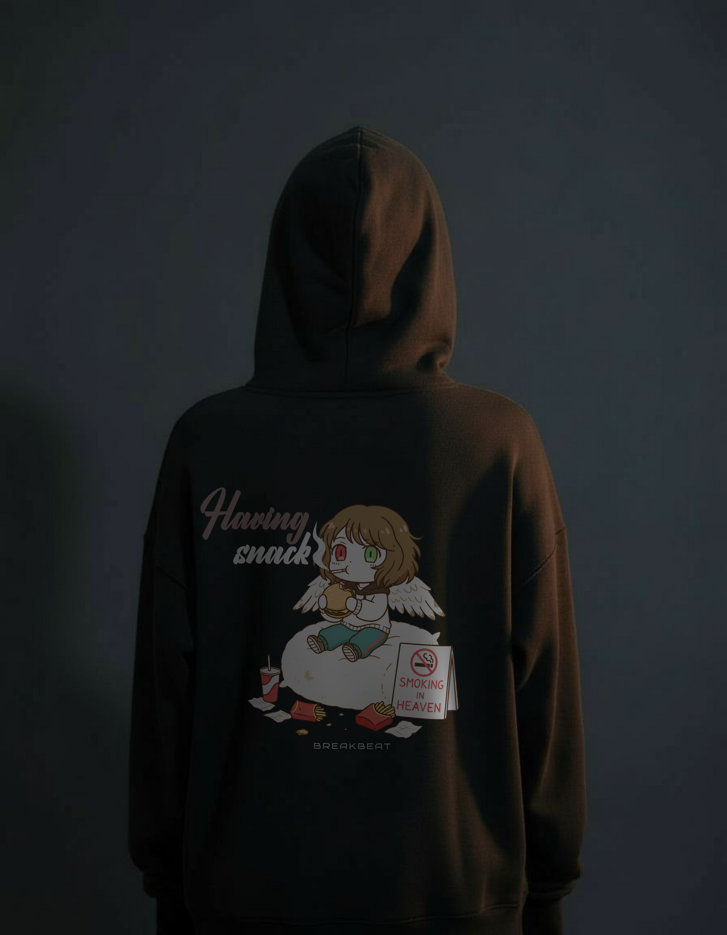 UNISEX Black humor collection Having snake Hoodie