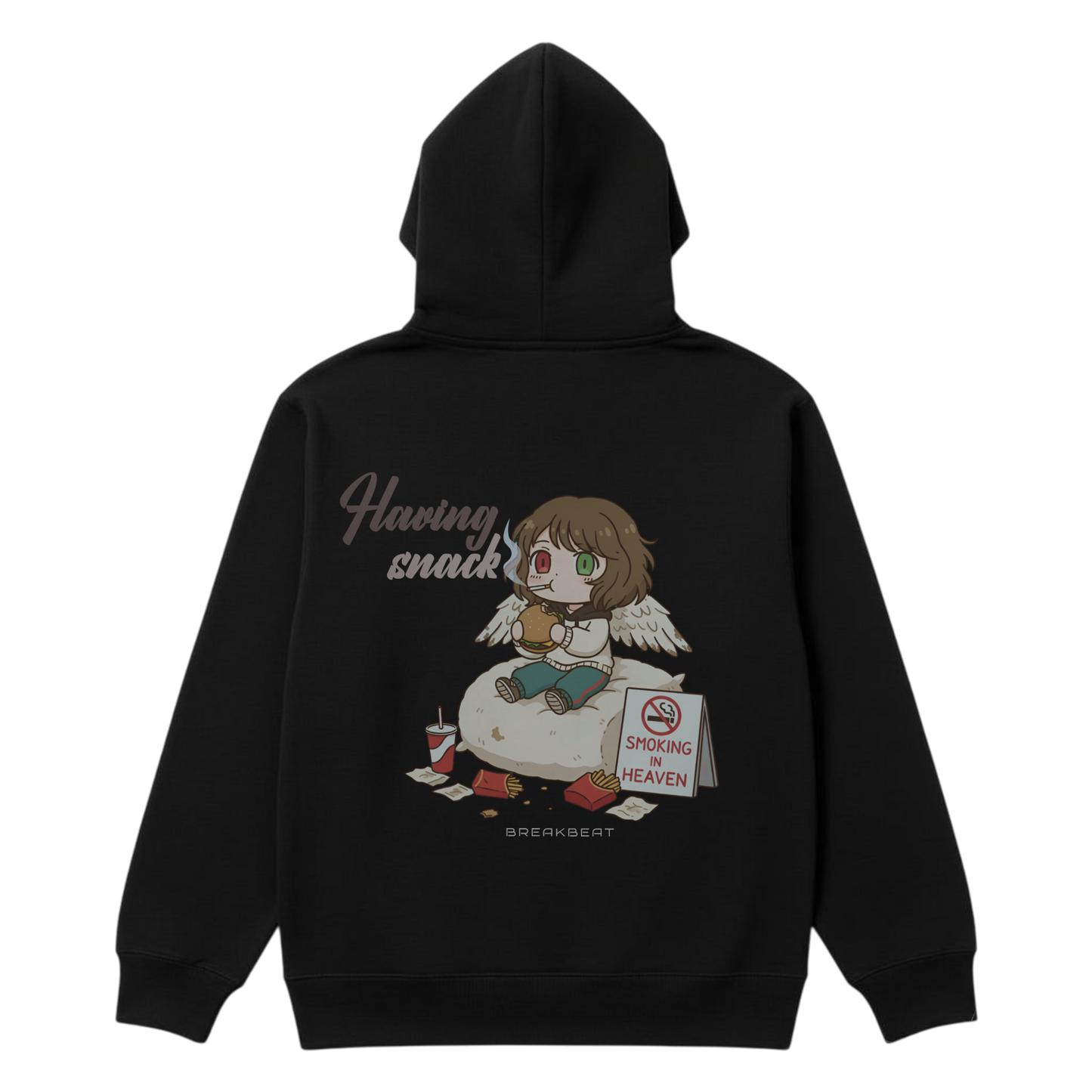 UNISEX Black humor collection Having snake Hoodie
