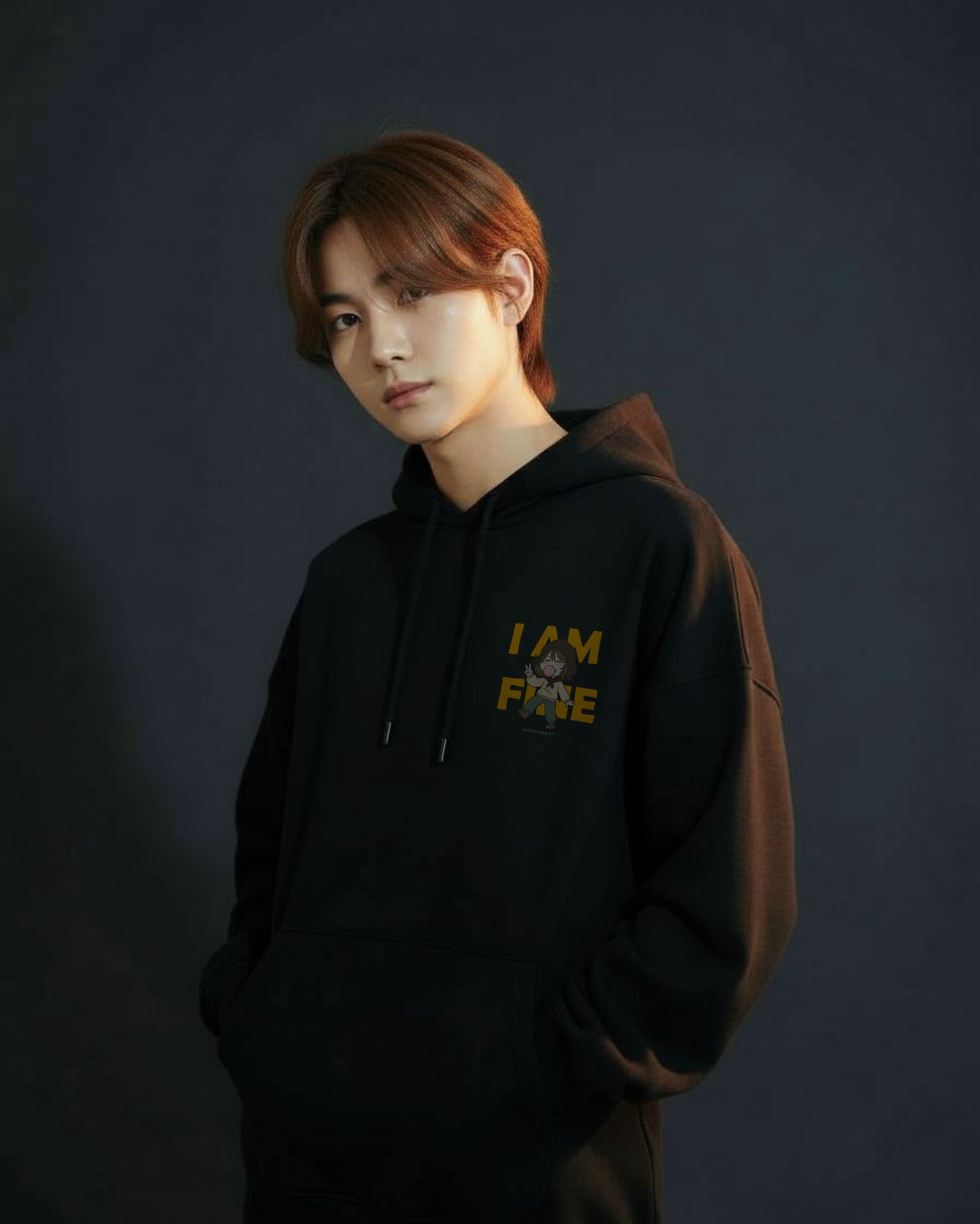 UNISEX Black humor collection I am fine Hoodie