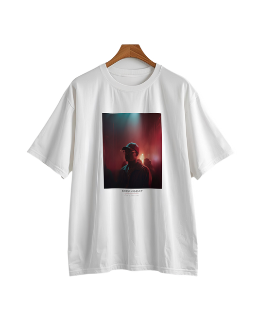 UNISEX Casual collection - II Life with silhouette T-SHIRT (White)