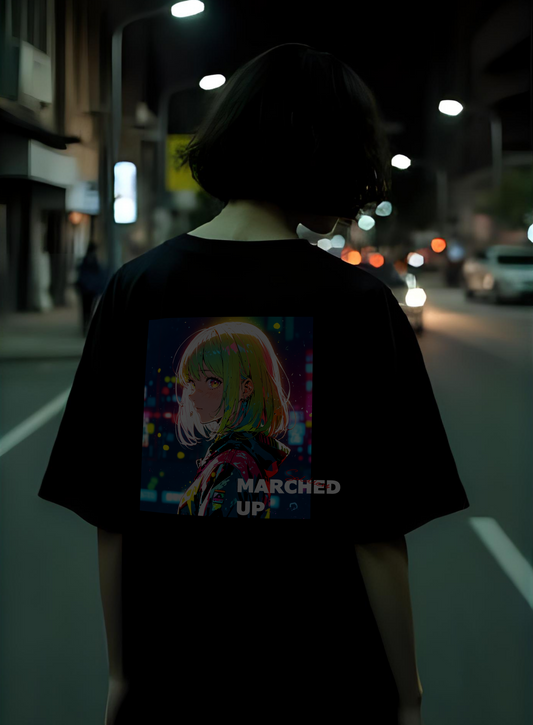 UNISEX Casual collection - III Mached up T-SHIRT (Black)